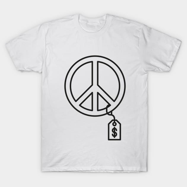 Peace Price T-Shirt by andreaswikstrom